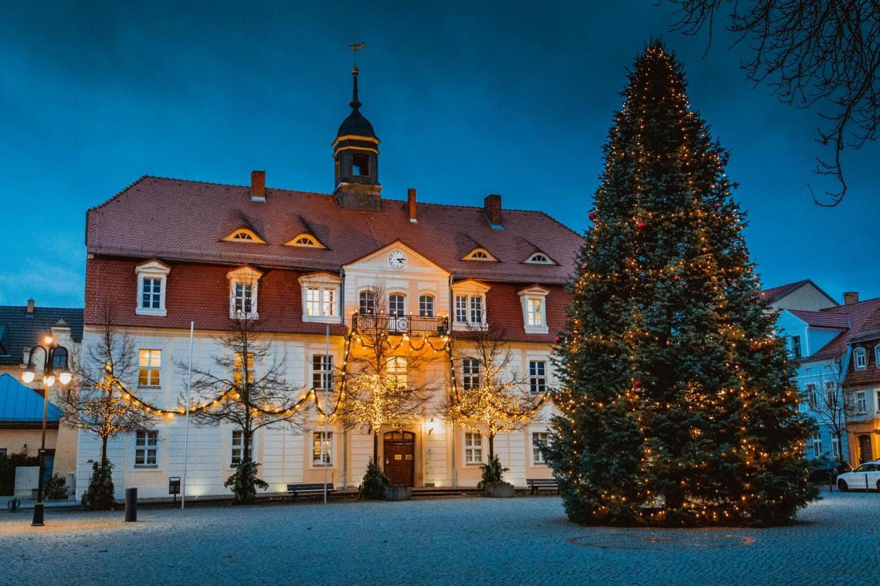 Der Sachsenhof - Zentral gelegene Ferienwohnung direkt am Markt und Kirche Bad Liebenwerda Exterior foto